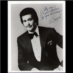 WAYNE NEWTON SIGNED SCARF, PHOTO & AUTHENTICITY LETTER