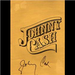 JONNY CASH SIGNED BOOK OF 20 PAGES & COLOR PHOTOS