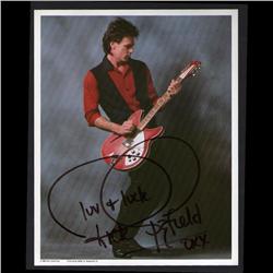 RICK SPRINGFIELD SIGNED PHOTO & CARD + AUTHENTICITY ENVELOP