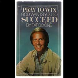 PAT BOONE SIGNED BOOK *PRAY TO WIN* MAY 1983