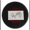 Image 1 : BRUINS BOSTON PUCK WITH TERRY O'REILY PRINTED SIGNATURE