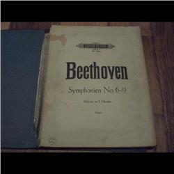 BEETHOVEN 6 to 9 SYMPHONIE - MUSIC BOOK 164 PAGES