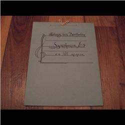 LUDWIG VAN BEETHOVEN 5th SYMPHONIE HISTORY BOOK