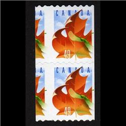 #2008 XF-NH MISCUT IMPERF OVER SIZE COIL PAIR VARIETY