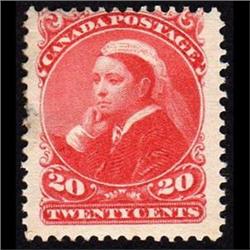 #46 VF-LH C$600.00 **20c VERMILLION**