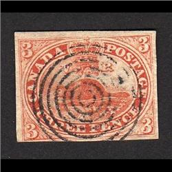 Canada #4 IMPERF VF BEAVER C$300.00