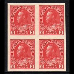 #138 XF-NH IMPERF BLOCK OF 4 CAT$200.00 +++