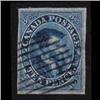 Image 1 : #7a VF-imperf Ten Pence Blue, beautiful Grid Cancel