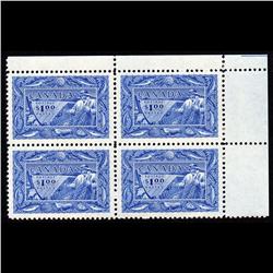 #302 XF-NH UPPER RIGHT PLATE BLOCK 4 CAT$300.00 FISHING