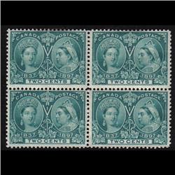 #52 VF-NH(2) - LH(2) BLOCK OF 4 JUBILEE 