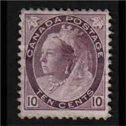 #83 VF-LH **BROWN VIOLET SHADE* STAMP HAS A THIN