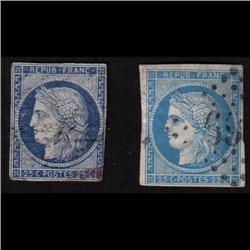 France #1,3,6,6a F-VF to XF USED 