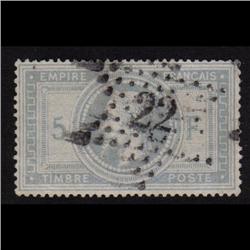 France #37c USED XF STAR CANCEL #22 NO FAULTS