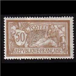 France #123 MINT H BROWN SHADE