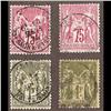 Image 1 : France USED #75 -76 (Yvert #71-71var-72-72var) SON CDS COLOR SHADE CHOICE *TYPE 1*  CAT60€