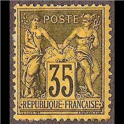 France MINT #94 (Yvert #93) F-VF LH CAT690€    STAMP HAS TWO MINOR PAPER SPOT ON BACK
