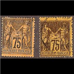 France USED #102-102a (Yvert #99-99a) SON CDS SELECT CHOICE CANCEL   CAT82€