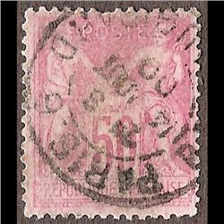 France USED #107 (Yvert #104) SON CDS SELECT CHOICE CANCEL   CAT30€