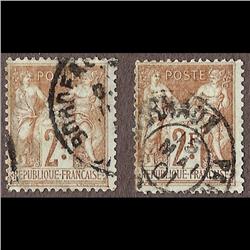 France USED #108 (Yvert #105-105var) SON CDS SELECT CHOICE CANCEL   CAT90€