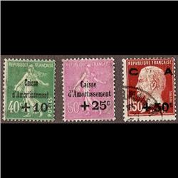 France USED #B31-32-33 (Yvert #253-254-255) SELECT CHOICE CAT104€