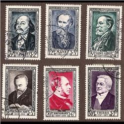 France USED #B267 TO B272 XF SON CDS SELECT SET (Yvert #930 TO 935) CAT60€