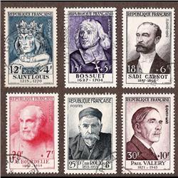 France USED #B285 TO B290 XF SON CDS SELECT SET (Yvert #989 TO 994) CAT180€