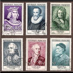 France USED #B294 TO B299 XF SON CDS SELECT SET (Yvert #1027 TO 1032) CAT150€