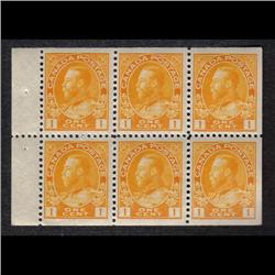 #105b VF-NH BOOKLET PANE OF 6 C$180,00