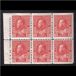 #106a-var XF-NH BOOKLET PANE OF 6 ROSE 