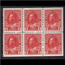 #106a XF-NH BOOKLET PANE OF 6 CARMIN SH