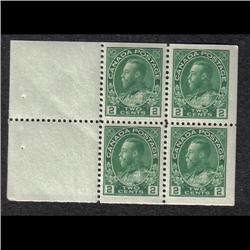#107b VF-NH BOOKLET PANE OF 4 C$192,00