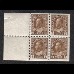 #108a VF-NH BOOKLET PANE OF 4 C$240,00