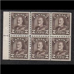 #166c VF-5NH 1LH BOOKLET PANE OF 6 C$12