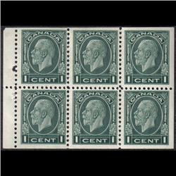 #195b VF-4NH 2LH BOOKLET PANE OF 6 C$10