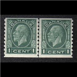 #205i VF-NH COIL LINE PAIR VARIETY C$85