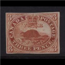 #4 MINT IMPERF BEAVER FULL OG BPA CERT C$3000,00