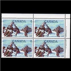 Canada #934var XF-NH UR PLATE DRASTIC SHIFT $1 *SCARCE*