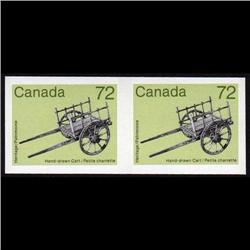 #1083i XF-NH IMPERF PAIR HAND-DRAWN CART *SCARCE*C$1200.00