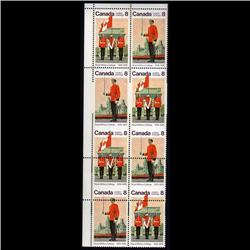 #692-93c XF-NH VERTICAL BLOCK OF 8, IMPERF HORIZ.*RARE*
