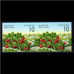 CANADA #1354v XF-NH IMPERF SCARCE PAIR KINNIKINNICK