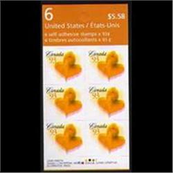 93cents BOOKLET 6 - DRASTICK DOUBLE PRINT - ROSE A BOTTOM