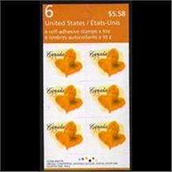 93cents BOOKLET 6 - DRASTICK SHIFT AT TOP -IRREGULAR COLOR HOLE PRINT