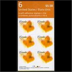 93cents BOOKLET 6 - ROSE A TOP-DRASTICK DOUBLE PRINT