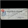 Image 1 : 1925 to 1932 OLD BANK CHECK QTT6 -PERFIN ON ONE