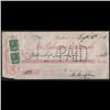 Image 4 : 1925 to 1932 OLD BANK CHECK QTT6 -PERFIN ON ONE