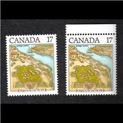 #897var XF-NH FIELD DOUBLE PRINT VARIETY ERROR