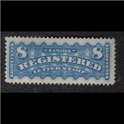 #F3 VF-LH REGISTERED LETTER STAMP C$600,00