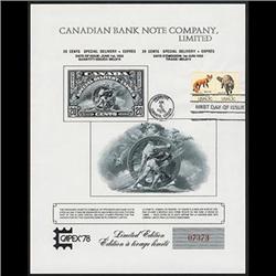 #1 CAPEX 78 FDC USA (SET OF 3 NUMBER 07373) PHILATELIC EXHIBITION CARDS