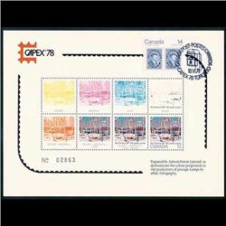 #1 CAPEX 78 FDC CAN (SET OF 3 NUMBER 02863) PHILATELIC EXHIBITION CARDS