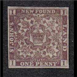 NEWFOUNDLAND #15A IMPERF XF-LH